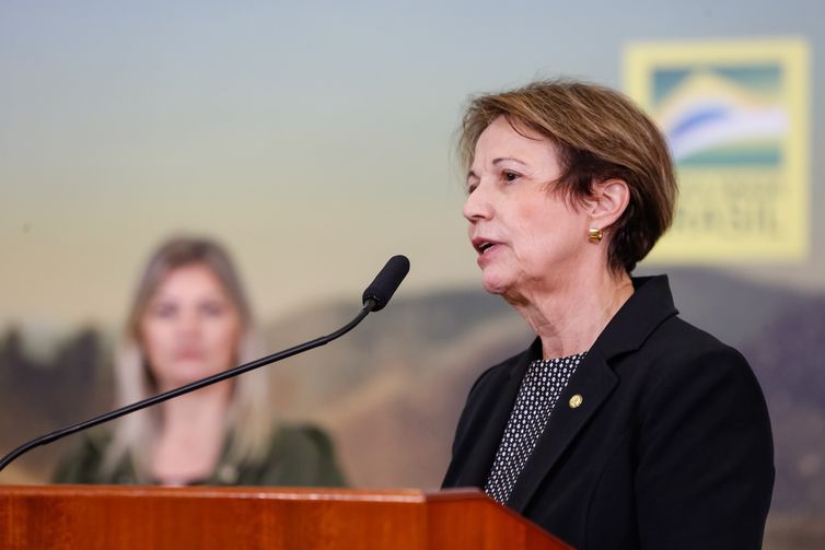 (Brasília-DF, 24/08/2021) Palavras da Ministra da Agricultura, Pecuária e Abastecimento, Tereza Cristina. 
Foto: Alan Santos/PR