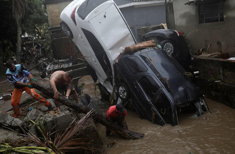 Estragos da chuva no Rio de Janeiro